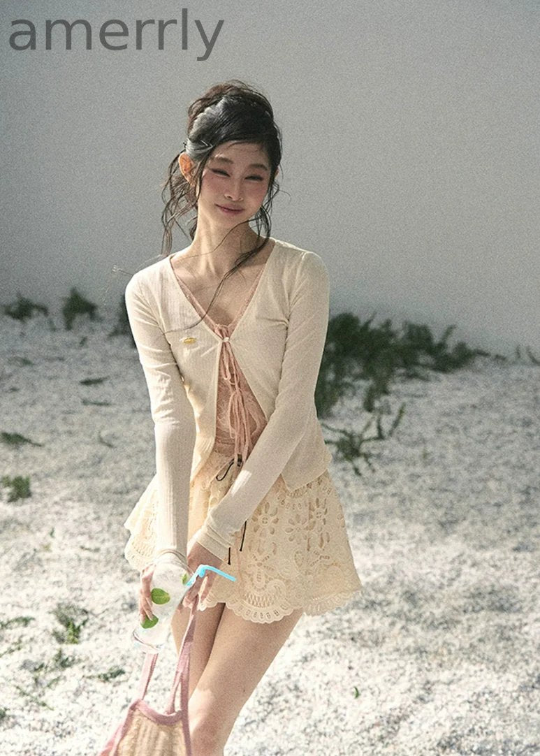 Dream in the Gap Lace Layered Top