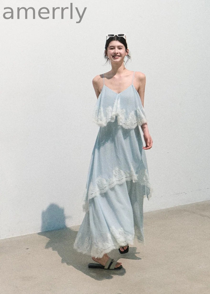 Always Collecting the World Lace Maxi Dress