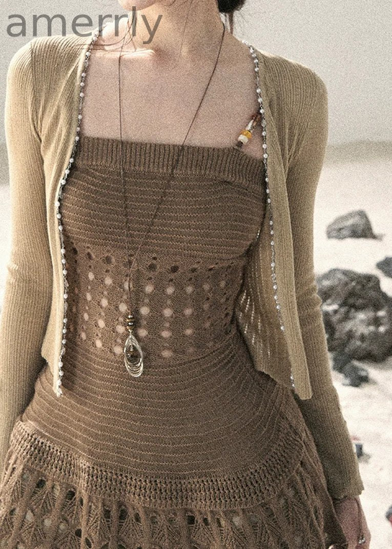 Existing Gaps Openwork Knit Top