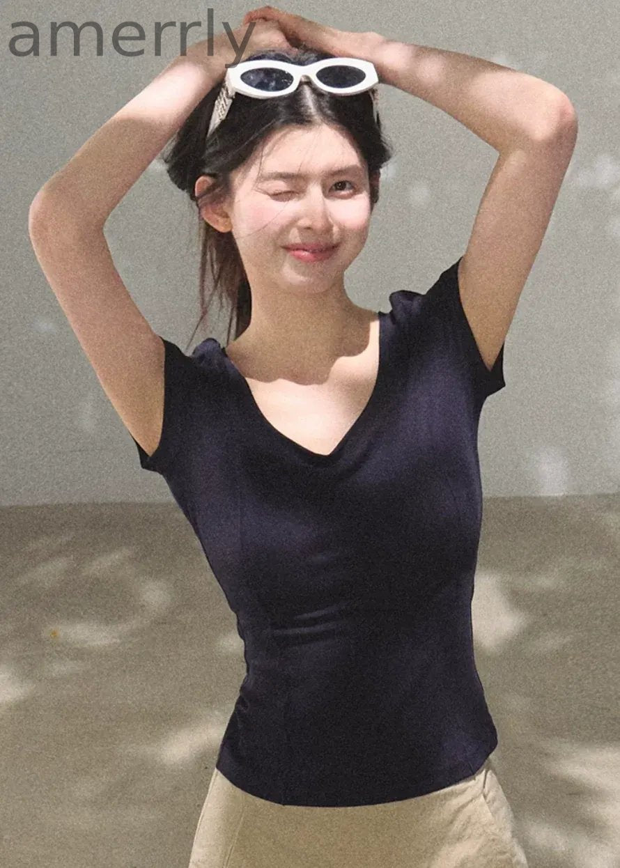 Bright Line U-Neck Tee