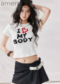 I Love My Body Cropped Tee