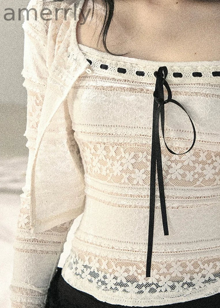 Soft Ivory Lace Cardigan & Cami Set