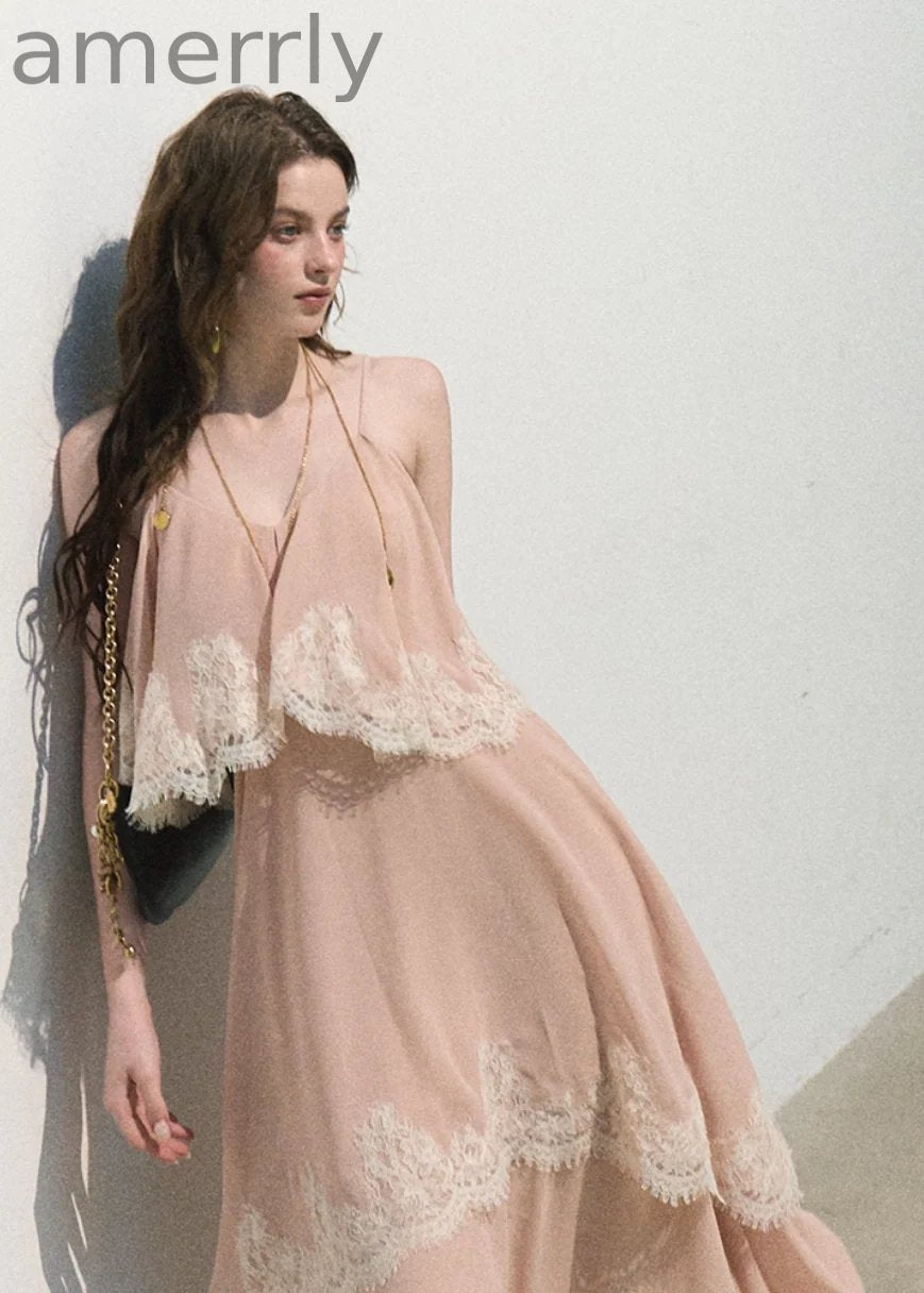 Always Collecting the World Lace Maxi Dress