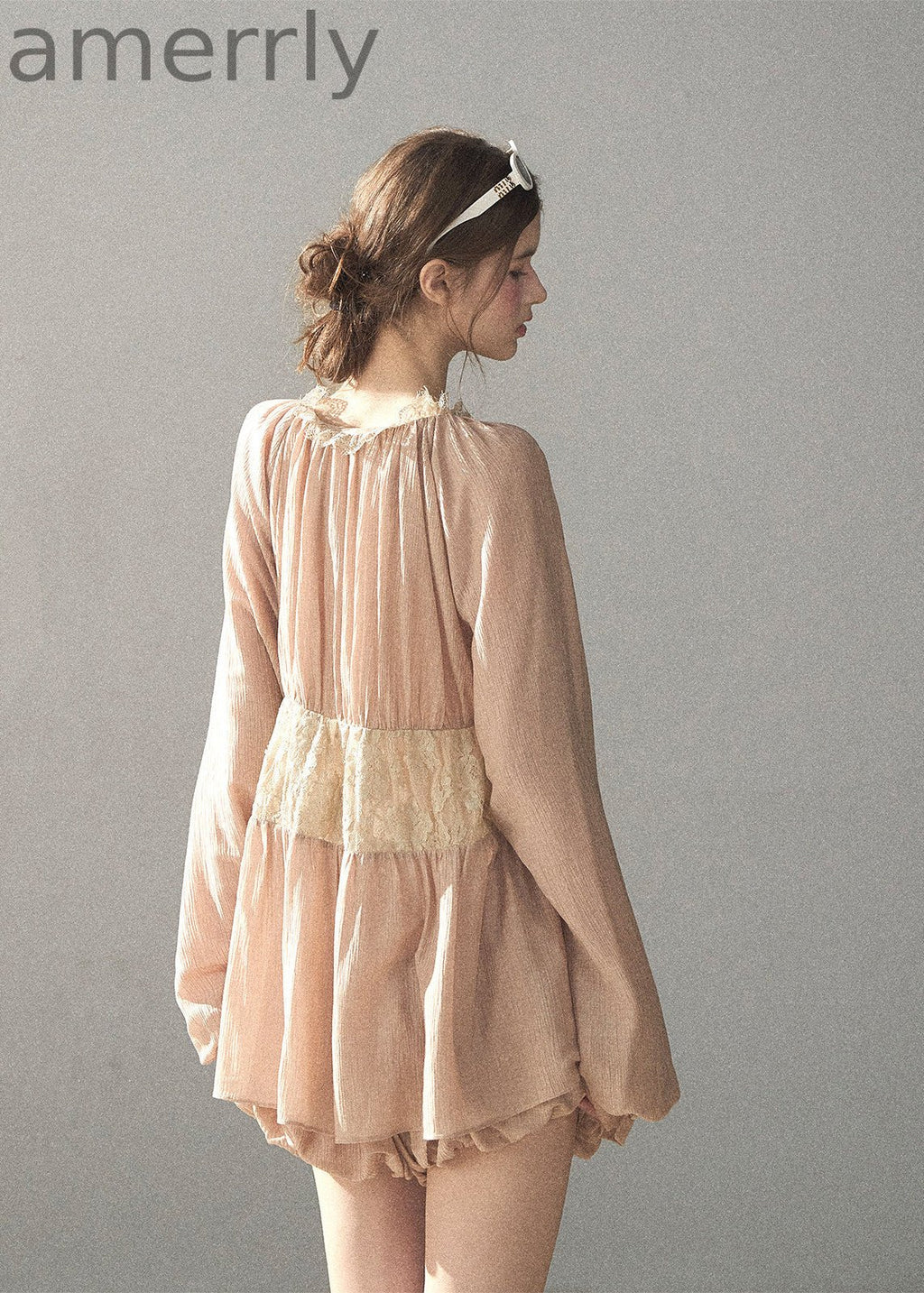 Autumn Water Lace Waist Two-Piece Set