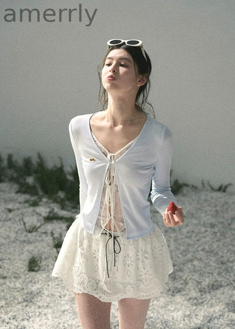 Dream in the Gap Lace Layered Top