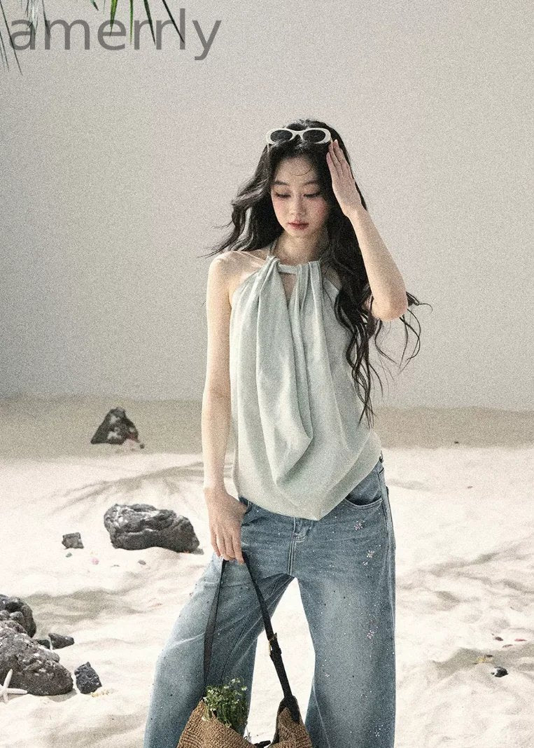 Galaxy Shadow Wide-Leg Jeans
