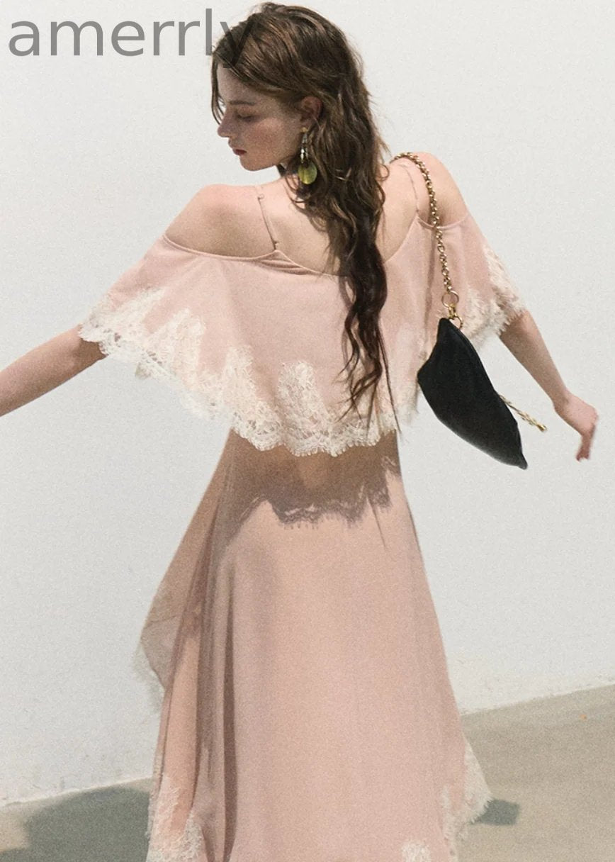 Always Collecting the World Lace Maxi Dress