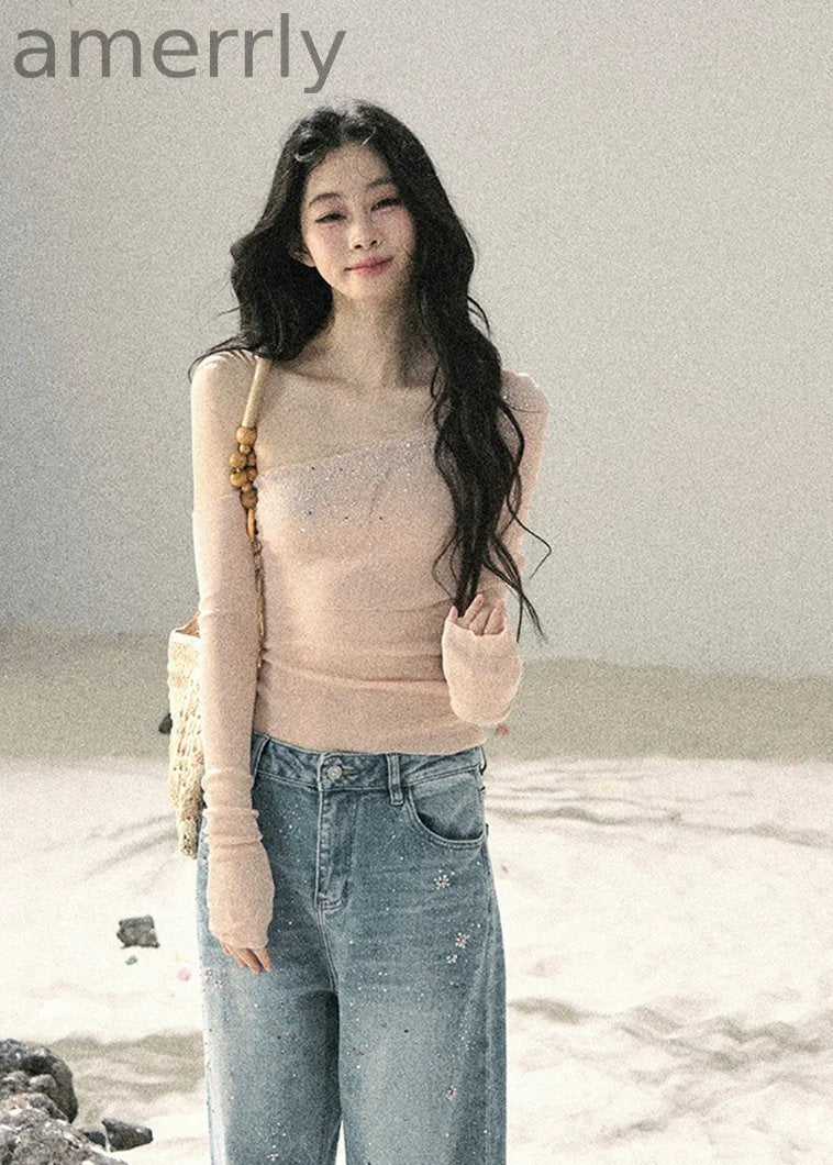 Galaxy Shadow Wide-Leg Jeans