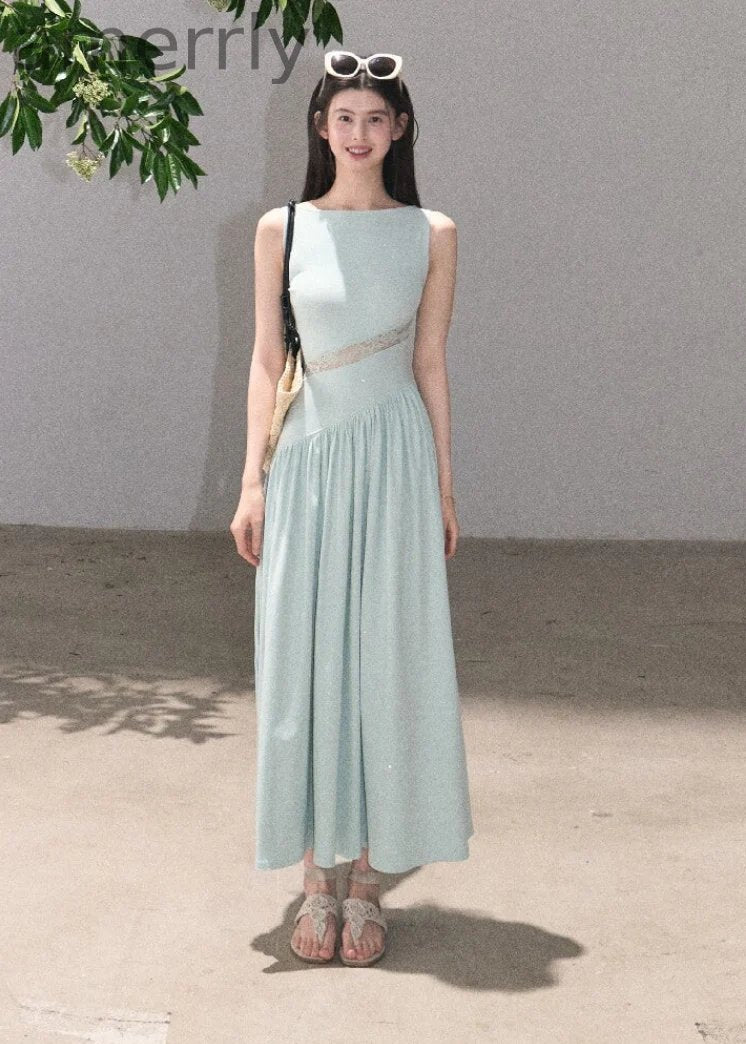 Sunset Light Lace-Waist Dress