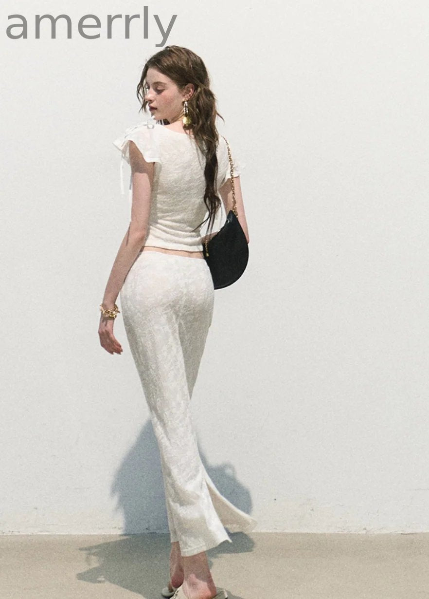 Breath of Spring Jacquard Slim Top