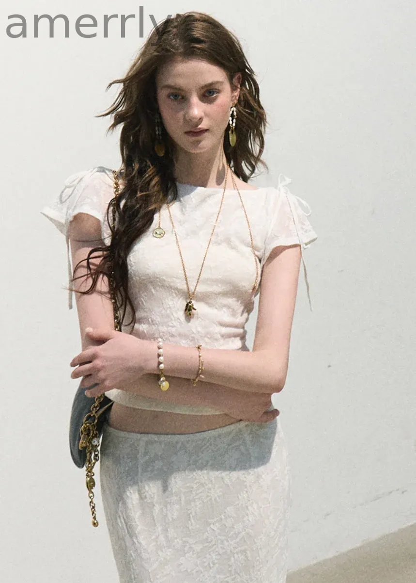 Breath of Spring Jacquard Slim Top