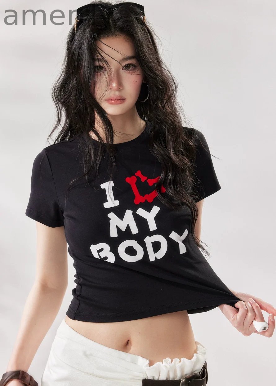 I Love My Body Cropped Tee